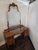 Wood Antique 1920s Victorian Spanish Revival Vanity Walnut For Sale - Image 7 of 12