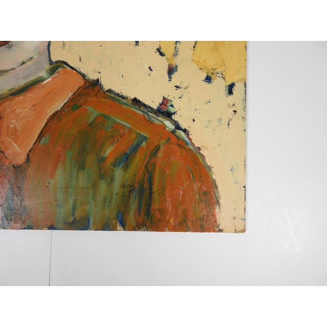 Contemporary Contemporary Expressionist Portrait Painting of Sad Young Man For Sale - Image 3 of 6