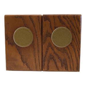 Marshall Studios Walnut Bookends With Dot Inlay, 1960s