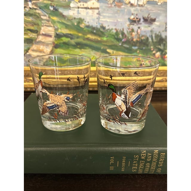 Pair of Vintage Libbey Lowball Whiskey Duck Glasses For Sale - Image 12 of 14