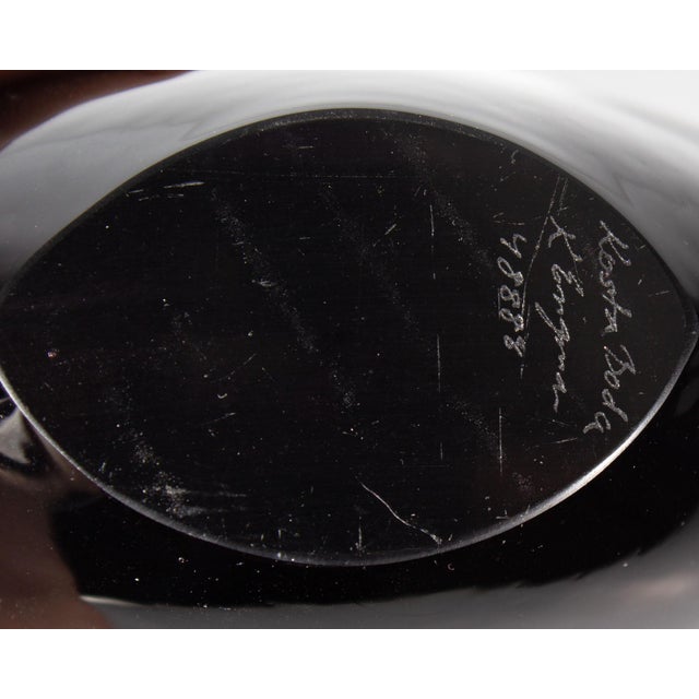 “Swing” Purple Glass Vase by Kjell Engman for Kosta Boda For Sale In Indianapolis - Image 6 of 6