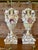 Vintage Shell-Encrusted Carved Wood Urn Table Lamps - Pair For Sale - Image 4 of 12