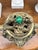 Ornate Mid 20th Century Cast Brass Chinese Incense Burner Censer With Dragons and Fu Dogs and Green Stone Finial For Sale - Image 6 of 12