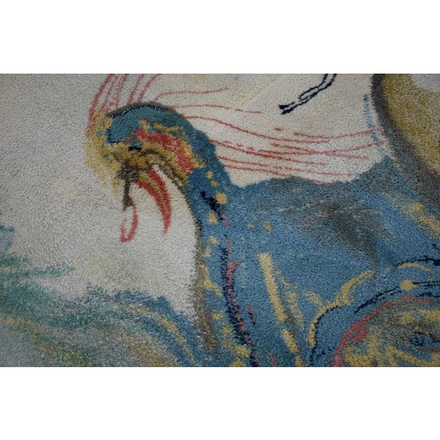 Le Grand Pavon Wool Carpet after Salvador Dali For Sale - Image 5 of 13