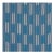 Sample - Schumacher Cusco Ikat Fabric in Blue For Sale