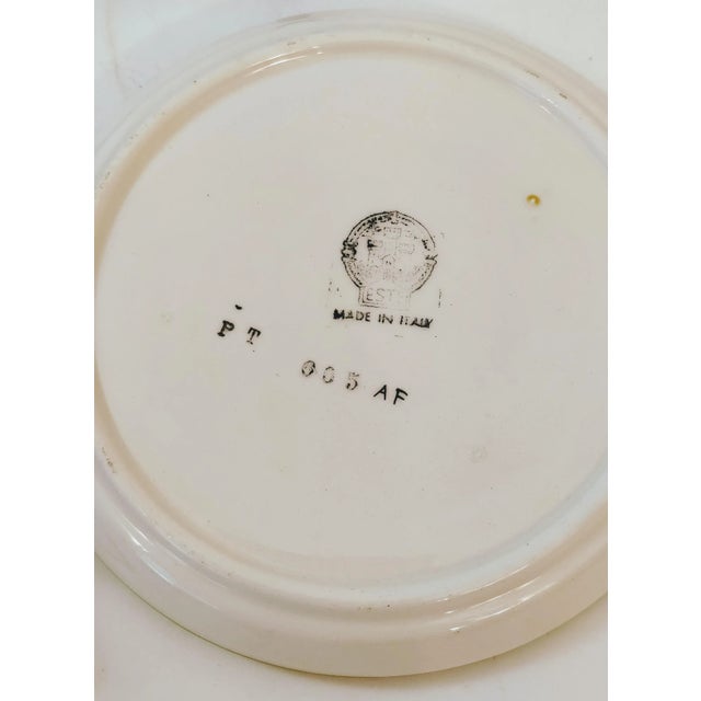 Boho Chic 1970s Italian Violet Purple Flower Trinket Dish Pair For Sale - Image 3 of 6