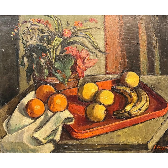 Ernest Voegeli, The Red Plateau, Oil on Canvas For Sale