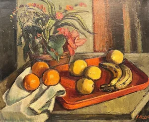 Ernest Voegeli, The Red Plateau, Oil on Canvas