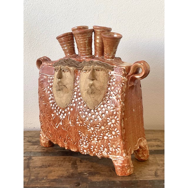 Vintage Original Studio Potter Vase For Sale - Image 12 of 12