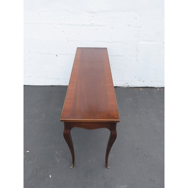 French Long Narrow Console Entry Library Table 6579 For Sale - Image 12 of 16