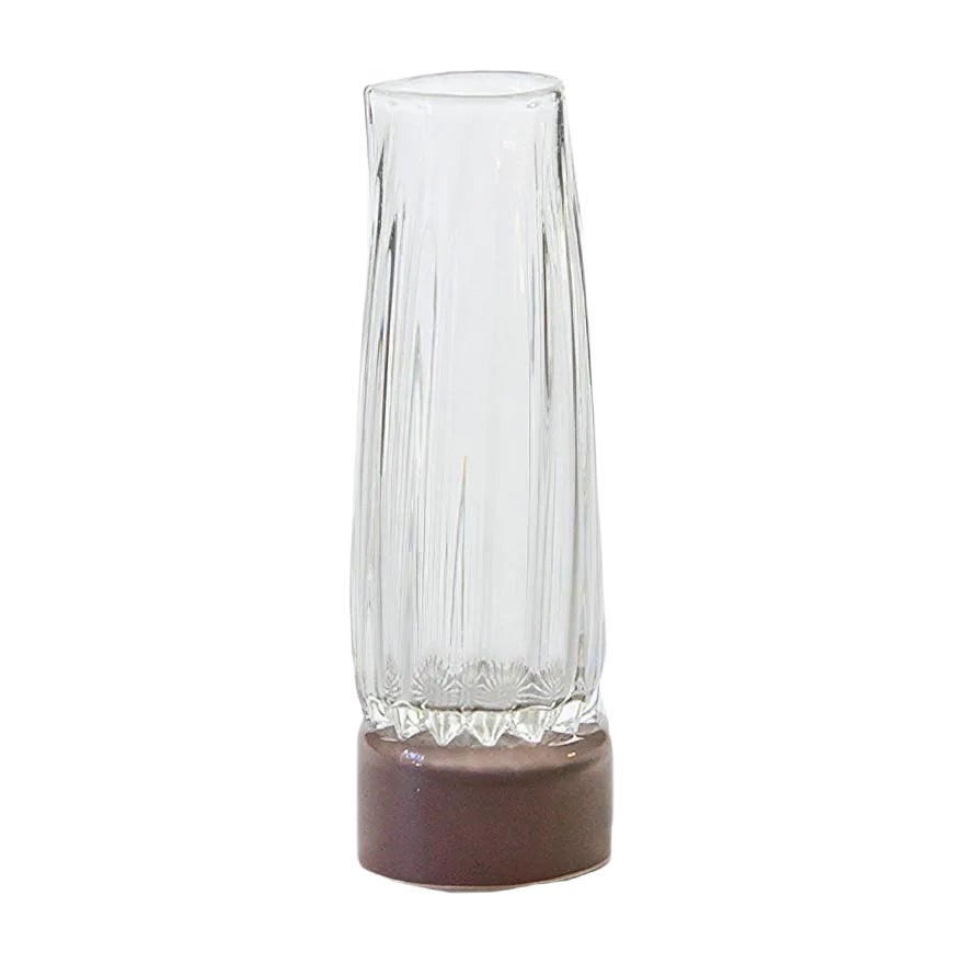 Carafe with Mocha Base, Moire Collection, Hand-Blown Glass by Atelier ...