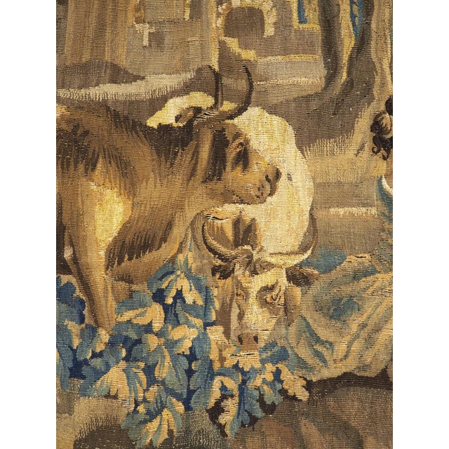 18th Century French Aubusson Park Scene Tapestry For Sale - Image 16 of 18