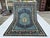 Persian Charcoal Blue Persian Tabriz Medallion Hand-Knotted Wool Rug - 6'6" X 9'9 For Sale - Image 3 of 13