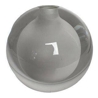 2000s Rosenthal Blockglass Globe Vase Small Size, Signed For Sale