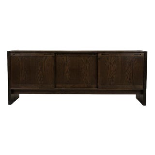 Danish Dark Oak Low Sideboard from Skovby, 1960s For Sale