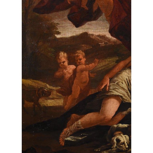 Guillaume Courtois / Il Borgognone, Diana & Cupid, 1650, Oil on Canvas For Sale - Image 11 of 15