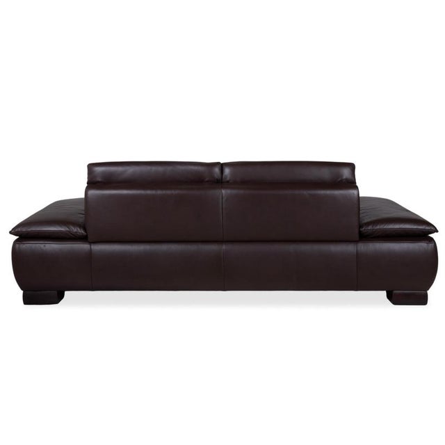 Leather Two-Seater Dark Brown Volare Sofa with Manual Function from Koinor For Sale - Image 14 of 16