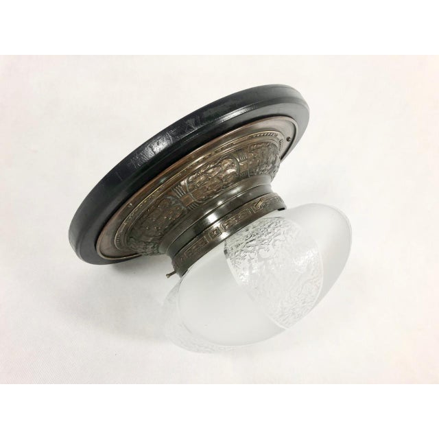 Art Nouveau ceiling lamp from Czechoslovakia from the beginning of the 20th century. The item has been restored, the...