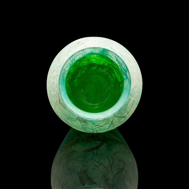 Green 2000's Small Contemporary Posy Jar For Sale - Image 8 of 8