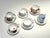 Collection of Antique Tea Cups and Saucers with 2 Sets Cream & Sugar