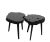 Organic Modern Black Lychee Living Edge Accent Table For Sale - Image 10 of 10