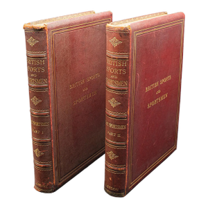 2 Vols Antique Book, British Sports and Sportsmen, English, Sporting Reference