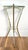 Brass Vintage 23" Faux Bamboo Brass-Tone Metal & Glass Plant Stand – Hollywood Regency / Chinoiserie For Sale - Image 8 of 12