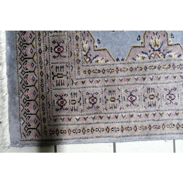 1950s 1950s, Vintage Uzbek Bukhara Handmade Rug 3 X 5 For Sale - Image 5 of 12
