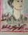 Contemporary Original Signed Karl Lagerfeld Drawing Portrait of Sheikha Moza, 2010 For Sale - Image 3 of 10