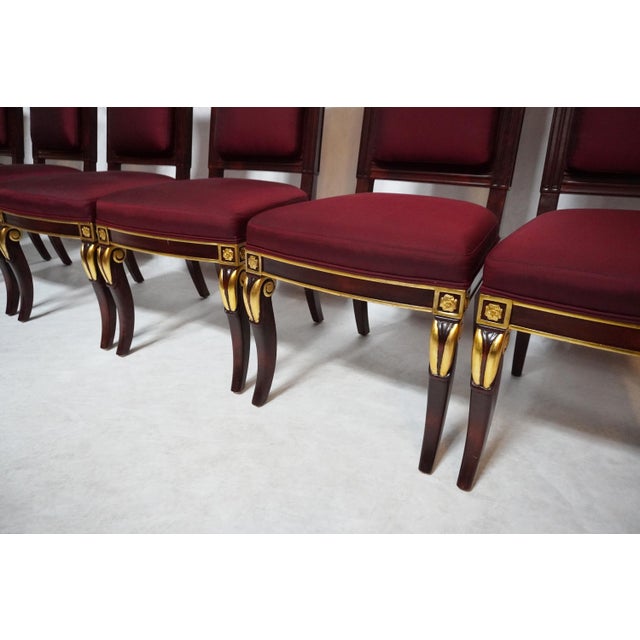 Set of Four Mid 20th Century Empire Style Chairs by William Switzer For Sale - Image 10 of 18