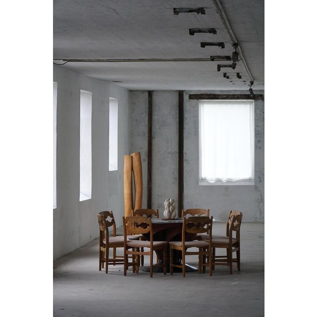 Danish Brutalist Adjustable Dining Table in Mahogany and Steel by Nils-Ole Zib, 1990 For Sale - Image 18 of 18