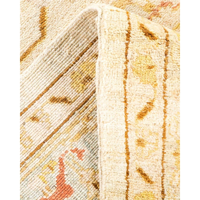 Vintage Traditional Hand Knotted Wool Area Rug, Sand - 6'3" X 9'0" For Sale In New York - Image 6 of 9