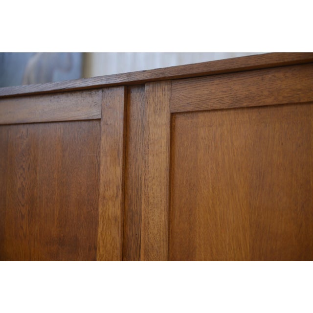 Wood Reconstruction Oak Wardrobe by René Gabriel, 1950s For Sale - Image 7 of 11
