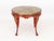Louis XV Style Gilded Faux Marble Circular Center Table, with red painted cabriole legs on claw and ball feet. 30" H x...