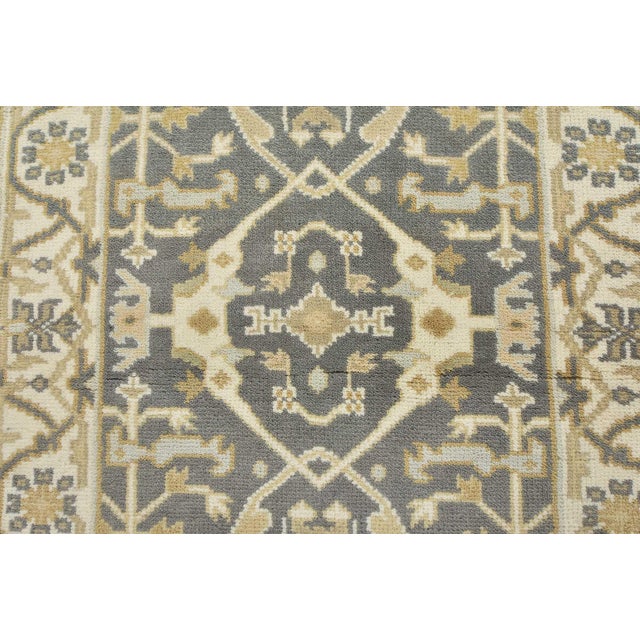 2020s Oushak Rug 3’1” X 5’1” Gray Wool Tribal Hand-Knotted Oriental Carpet For Sale - Image 5 of 12