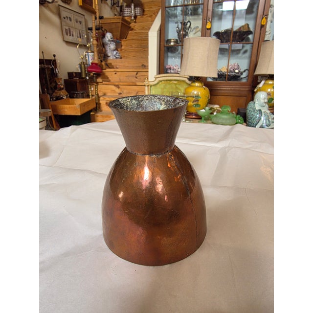 Arts & Crafts Copper Chalice With Monogram For Sale - Image 3 of 7