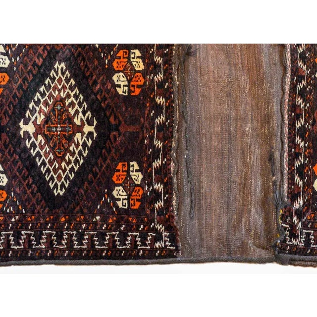 Textile Early 20th Century Baluch Saddle Bag Rug For Sale - Image 7 of 9