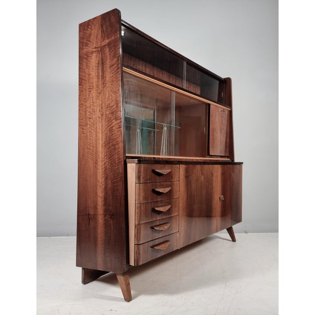 Vintage Cabinet in Walnut from Tatra, 1970s For Sale - Image 6 of 12