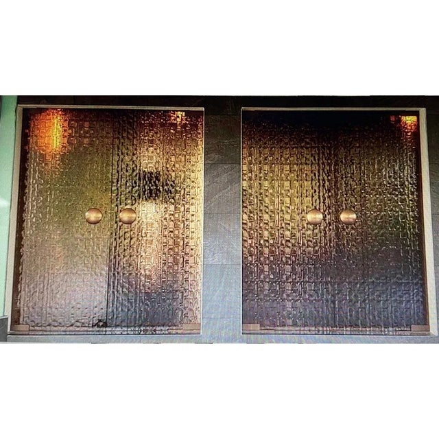 Brown Double Glass Doors, Set of 4 For Sale - Image 8 of 8