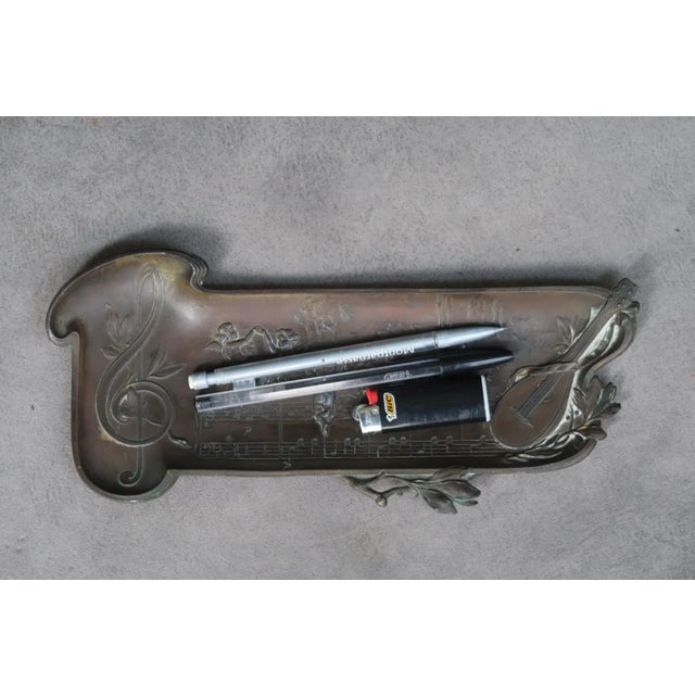 Metal Art Nouveau 1900 Catchall For Sale - Image 7 of 11