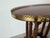Brown Vintage Hekman Chippendale Style Mahogany Matched-Grain Oval Side Table With Brass Gallery For Sale - Image 8 of 12