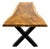Live Edge Single-Slab Monkeypod Conference Table, 117 in Long, 46 in Wide For Sale