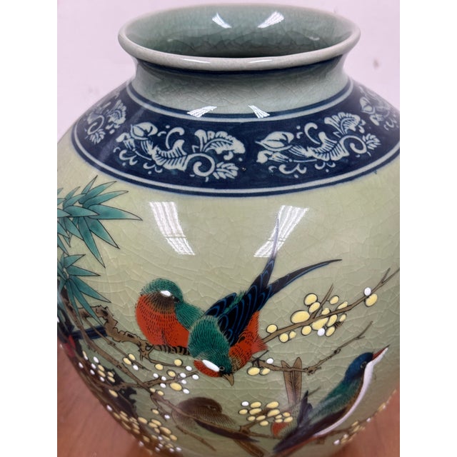 Japanese Jar Mouth Vase For Sale - Image 11 of 12