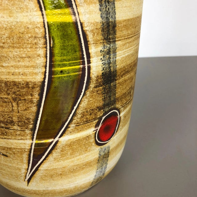 Large Multi-Color Pottery Fat Lava 546-40 Vase from Scheurich, 1960s For Sale - Image 10 of 15