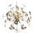 Sputnik Chandelier Featuring Handcrafted Brass Numbers For Sale