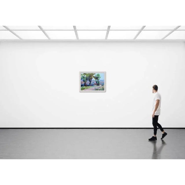 Quiet Places & Farm Land — Eucalyptus Original oil painting by Haas, 24 x 18 unframed stretched canvas, signed. A modern...