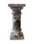 This is a substantial vintage neoclassical column pedestal crafted of beautifully figured Rosso Levanto marble. The stone...