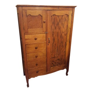 19th Century Oak Chifforobe For Sale