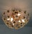 1980s Flush Mount Vintage Star Crystals Chandelier Lighting For Sale - Image 4 of 12