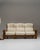 1970s 1970s French Chestnut Brown Brutalist Oak Upholstered Sofa For Sale - Image 5 of 15